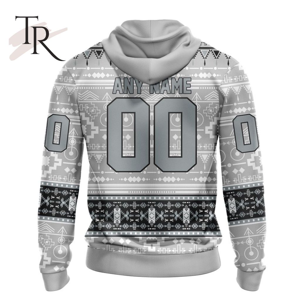 New 2025 NEW] ized NHL Los Angeles Kings Special Native Design Custom Hoodie - Image 3